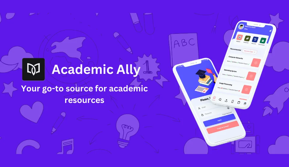 Academic Ally banner with app screens